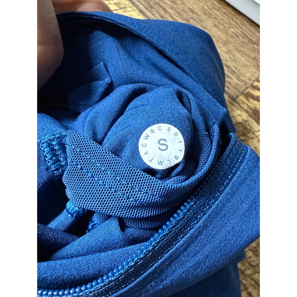 Lululemon Namaste At The Beach Short 8"‎ Men Sz S Blue Black Colorblock Lined - Picture 4 of 6